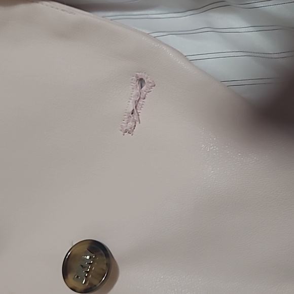 DKNY - Faux Leather Blazer - Picture 8 of 9